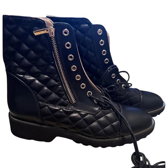 Ron White Tiffany Combat Boot in Onyx, Size EU 41 / US 10 New with Tag MSRP $645 - Picture 8 of 13